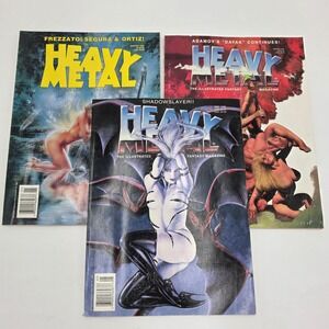 Heavy Metal Magazine 1996 Lot January March May Fantasy Illustrated Sci-Fi Art